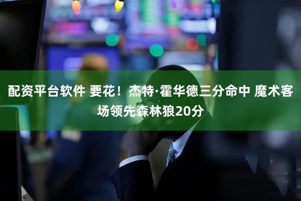 配资平台软件 要花！杰特·霍华德三分命中 魔术客场领先森林狼20分