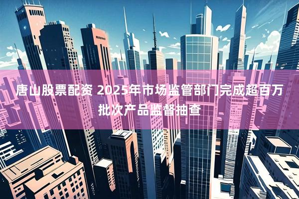 唐山股票配资 2025年市场监管部门完成超百万批次产品监督抽查
